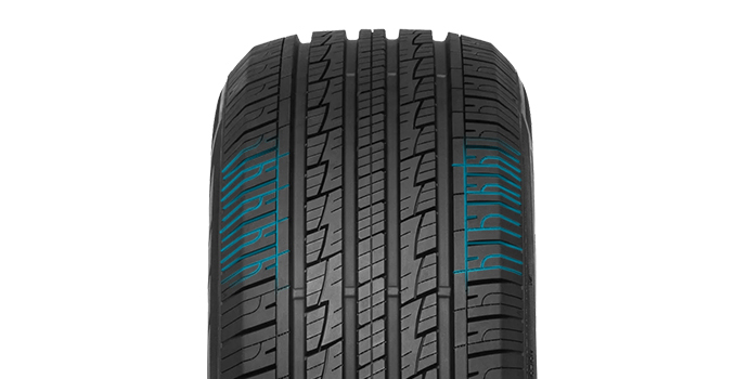 Continuously Closed Shoulder Design with Longitudinal Grooves